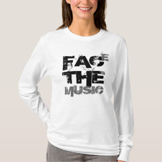 直面して下さい音楽(女性ティー)に Tシャツ
