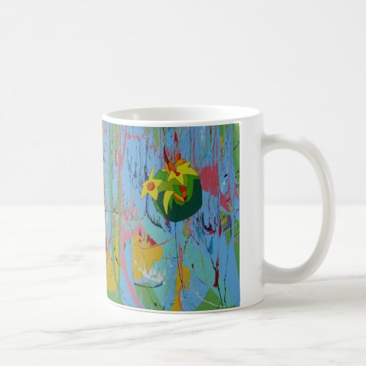 直面して下さい コーヒーマグカップ (右)