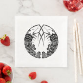 直面するとげのあるロブスターナプキン (インサイチュ)