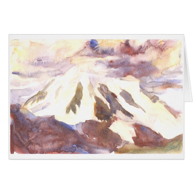 直面するMt. Shuksanは一緒に押しかけます (正面横)