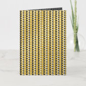 相互に接続された円と 箔グリーティングカード (正面)