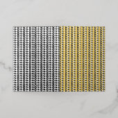 相互に接続された円と 箔グリーティングカード (外側レイダウン)