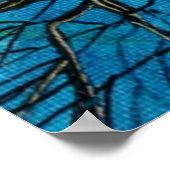 相互に接続された生命の木の引用文 ポスター (角)