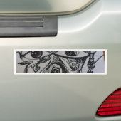 相互に連結される バンパーステッカー (車上)