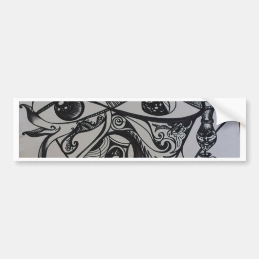 相互に連結される バンパーステッカー (正面)