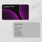 相互作用した球体 – マゼンタライト 名刺 (正面/裏面)
