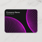 相互作用した球体 – マゼンタライト 名刺 (正面)