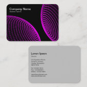 相互作用した球体 – マゼンタライト 名刺 (正面/裏面)