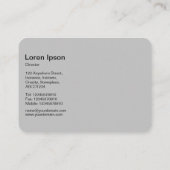 相互作用した球 – 赤いライト 名刺 (裏面)