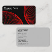 相互作用した球 – 赤いライト 名刺 (正面/裏面)