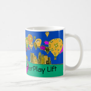 相互作用の上昇 コーヒーマグカップ