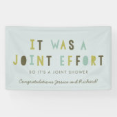 相互協力のカップルのベビーシャワーの旗の//の水 横断幕 (横)