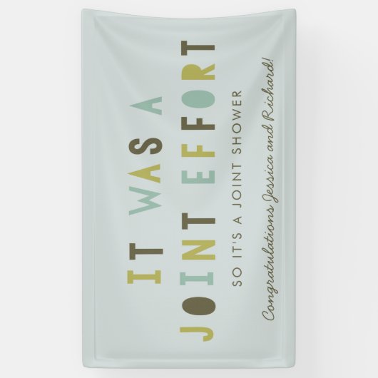 相互協力のカップルのベビーシャワーの旗の//の水 横断幕 (縦)