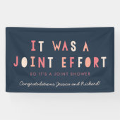 相互協力のカップルのベビーシャワーの旗の//海軍 横断幕 (横)