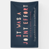 相互協力のカップルのベビーシャワーの旗の//海軍 横断幕 (縦)