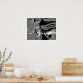 相互接続 – 白黒 ポスター (キッチン)