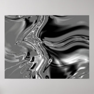 相互接続 – 白黒 ポスター