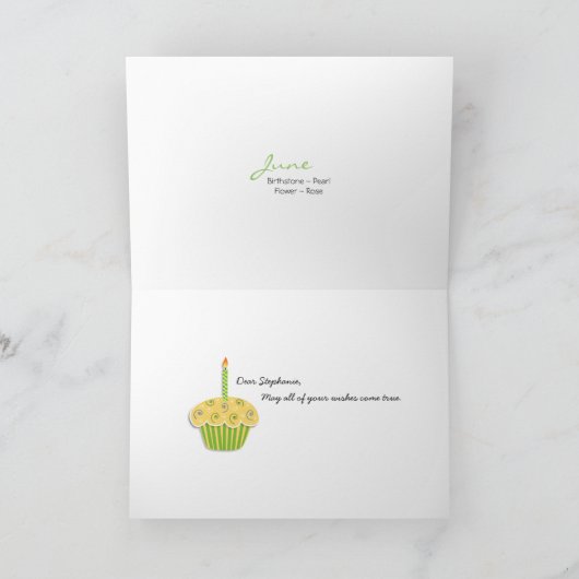 「相互移動星」の6月の誕生日 カード (内部)