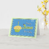 「相互移動星」の6月の誕生日 カード (黄色い花)