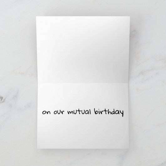 「相互誕生日」 カード (内部)