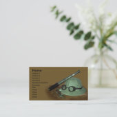 相場師のプロフィールカード 名刺 (スタンド正面)