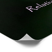 相対性再生可能アートポスター ポスター (角)