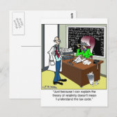 相対性理論と税コード ポストカード (正面/裏面)