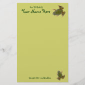 相対登山グリーンカエル接近写真 便箋 (正面)