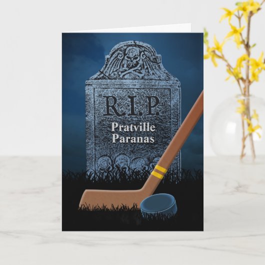 相手おもしろいホッケーチームの共感証 カード (黄色い花)