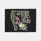 相手のカウボーイ・カエルを捕まえろ私は過激だ フリースブランケット (正面(横))