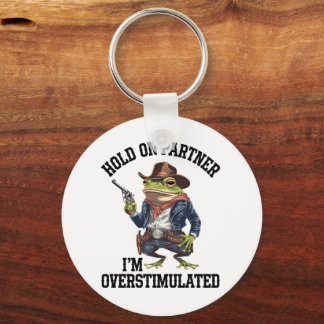 相手を掴む俺はカウボーイカエルを刺激し過ぎている キーホルダー