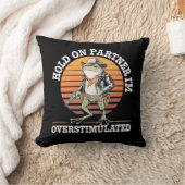 相手を掴む俺はカウボーイカエルを刺激し過ぎている クッション (ブランケット)