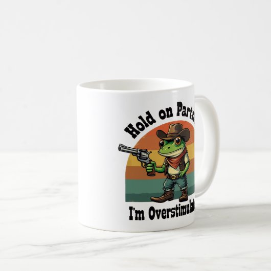 相手を掴む俺はカウボーイカエルを刺激し過ぎている コーヒーマグカップ (正面右)