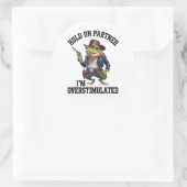 相手を掴む俺はカウボーイカエルを刺激し過ぎている ラウンドシール (バッグ)