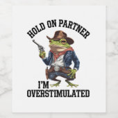 相手を掴む俺はカウボーイカエルを刺激し過ぎている ワインラベル (シングルラベル)