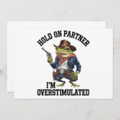 相手を掴む俺はカウボーイカエルを刺激し過ぎている 招待状 (正面/裏面)