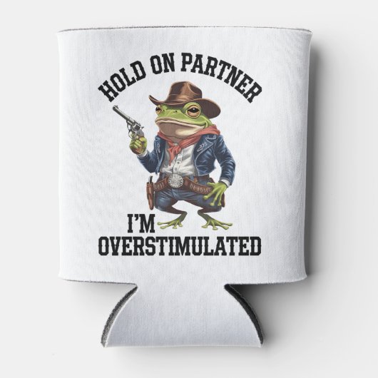 相手を掴む俺はカウボーイカエルを刺激し過ぎている 缶クーラー (正面)