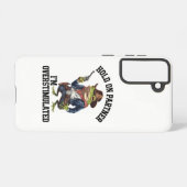 相手を掴む俺はカウボーイカエルを刺激し過ぎている SAMSUNG GALAXYケース (裏面横)