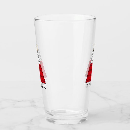 相手側-おもしろい犬の機敏性 タンブラーグラス (左)