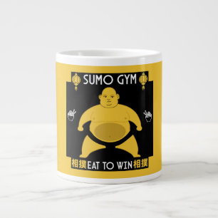 相撲おもしろい力士 ジャンボコーヒーマグカップ