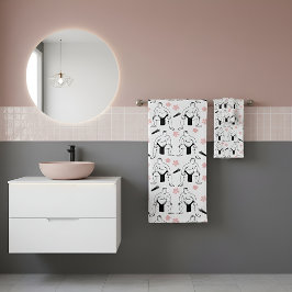 相撲とさくらんぼの花 バスタオルセット