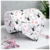 相撲とさくらんぼ男のネクタイを咲かせる ネクタイ