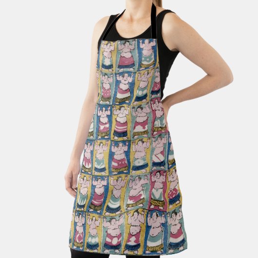 相撲のアートエプロン エプロン (インサイチュ)