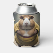 「相撲のキーキー倒れモルモット強大な力士」 缶クーラー (缶裏面)