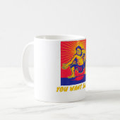 相撲のプレミアムが欲しい コーヒーマグカップ (正面左)