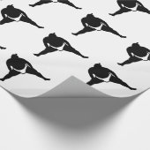 相撲のレスリング選手 ラッピングペーパー (角)