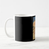 相撲のヴィンテージ芸日本の術好き コーヒーマグカップ (左)