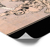 相撲の力士は1800年頃。日本 ポスター (角)