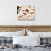 相撲の力士、1800年代絵画日本 キャンバスプリント (インサイチュ (寝室))