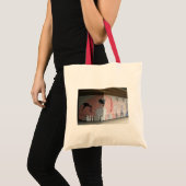 相撲の壁画 トートバッグ (正面(商品))